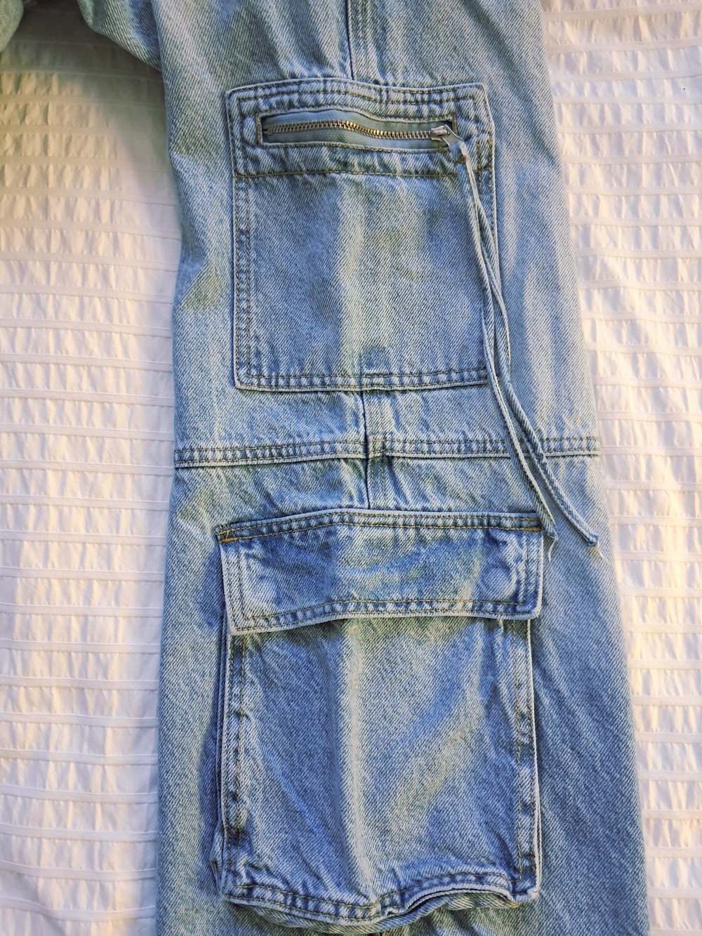 PACSUN - LIGHT WAS CARGO STRAIGHT JEANS🎨🌻☀️ - Picture 4 of 6